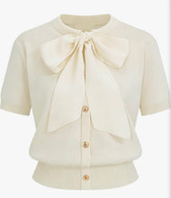 Load image into Gallery viewer, Preppy Bow Sweater