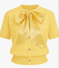 Load image into Gallery viewer, Preppy Bow Sweater