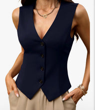 Load image into Gallery viewer, Preppy Button Down Vest