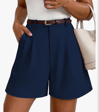 Load image into Gallery viewer, Preppy High Waist Short Trousers