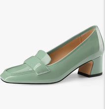 Load image into Gallery viewer, Chunky Heel Penny Loafers