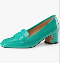 Load image into Gallery viewer, Chunky Heel Penny Loafers